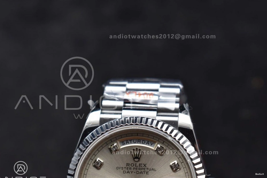 Dial SS Bracelet Silver V5 36 Diamond Steel vr3255 Edition 904L (Gain QF on Weight) Best President DayDate 0401